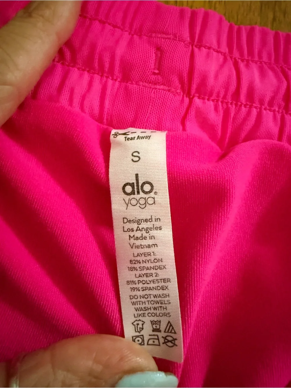 Alo Mesh Pink Shorts